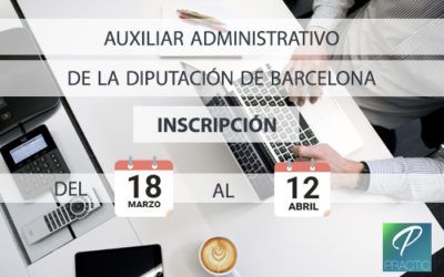 Convocadas 18 plazas de Auxiliar Administrativo de la Diputación de Barcelona