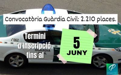 S’obre el termini d’inscripcions per a les oposicions de Guàrdia Civil 2019