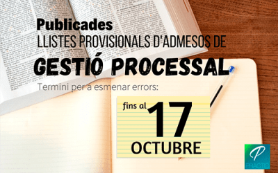 23 de novembre, examen gestió processal