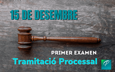 El Ministeri de Justícia anuncia la data d’examen de Tramitació