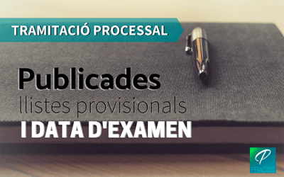 Confirmada la data d’examen per a Tramitació Processal