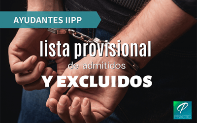 Se publican las listas provisionales de Ayudantes de IIPP y la fecha de examen