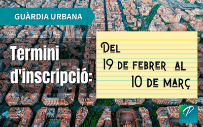 Convocades les 282 places d’Agent de la Guàrdia Urbana de l’Ajuntament de Barcelona